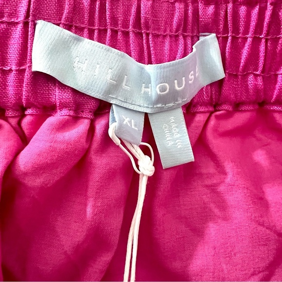 Hill House 100% Linen The Paz Skirt, Begoniaville Pink, Valentine’s Day Ruffle - Picture 8 of 10